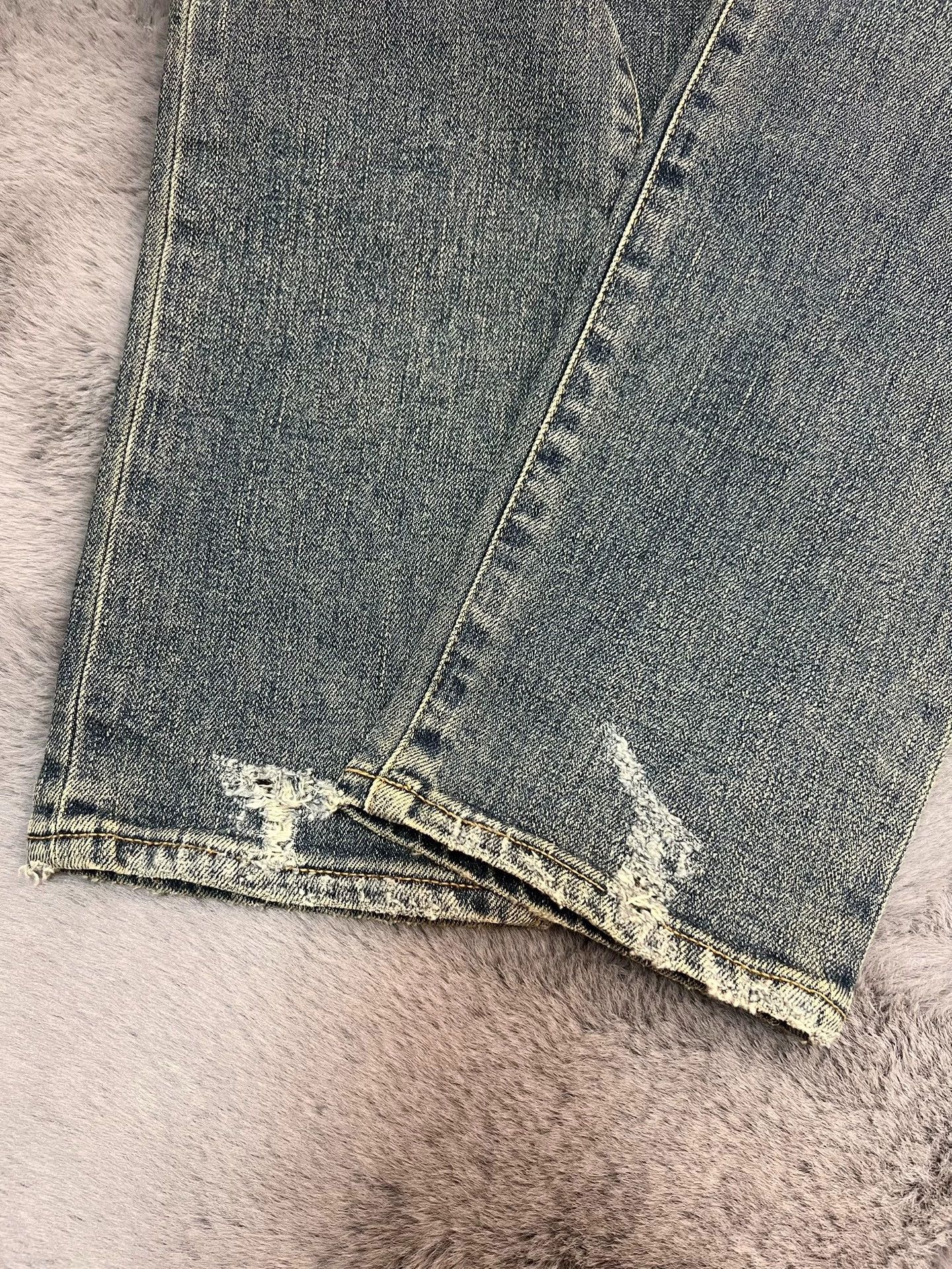 Saint Laurent Paris Authentic Saint Laurent SLP washed blue "Damage" jeans Size US 31 - 5 Thumbnail