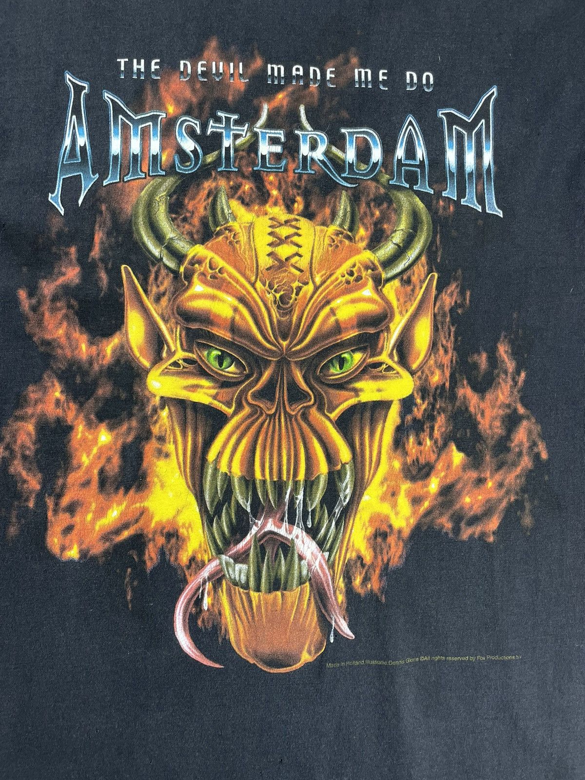 Band Tees × Vintage Vintage Amsterdam Fox Tees Devill Graphic Tee T-shirt Size US M / EU 48-50 / 2 - 4 Thumbnail