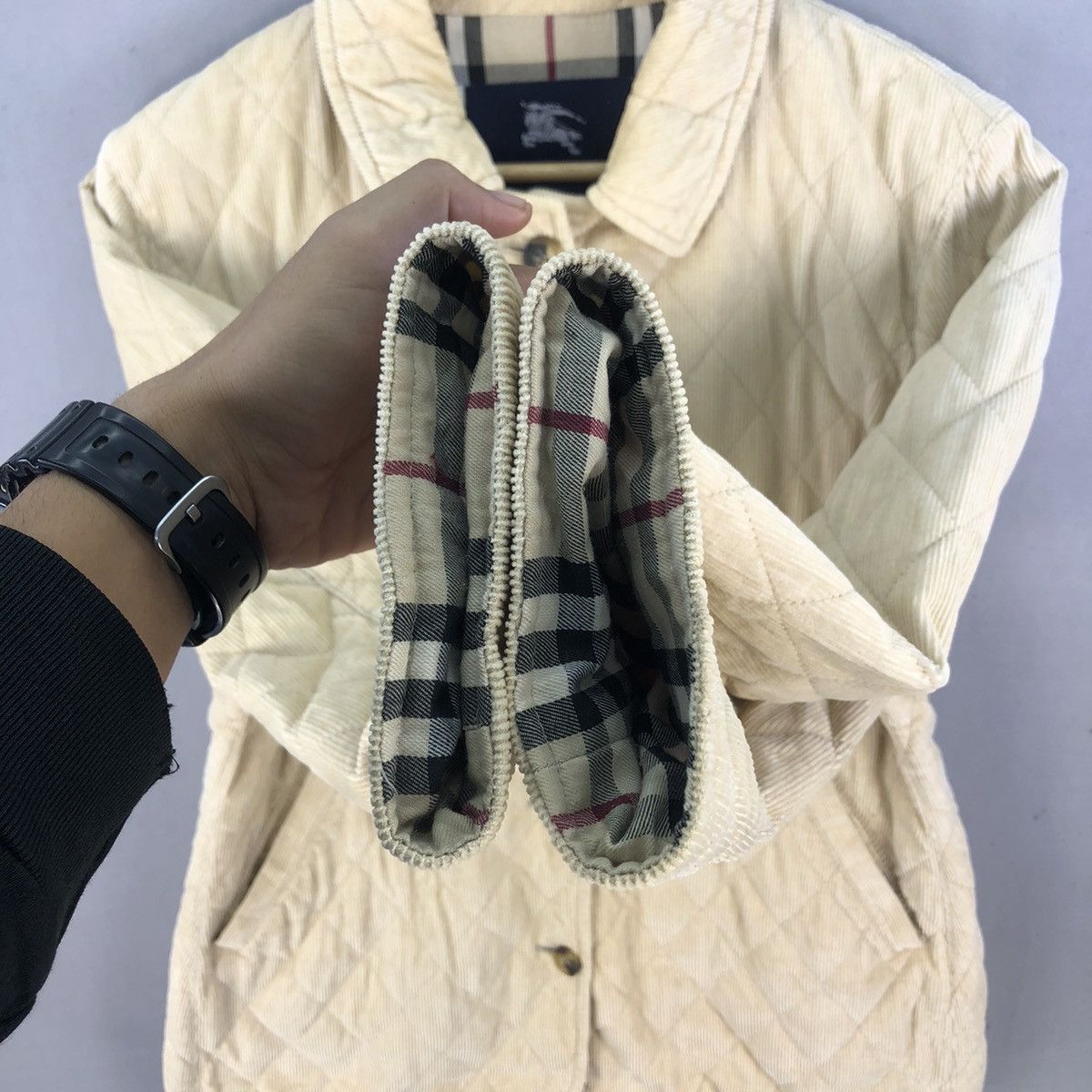 Burberry Rare 🔥 Vintage Burberry Corduroy Nova Check Lining Jacket Size M / US 6-8 / IT 42-44 - 13 Thumbnail