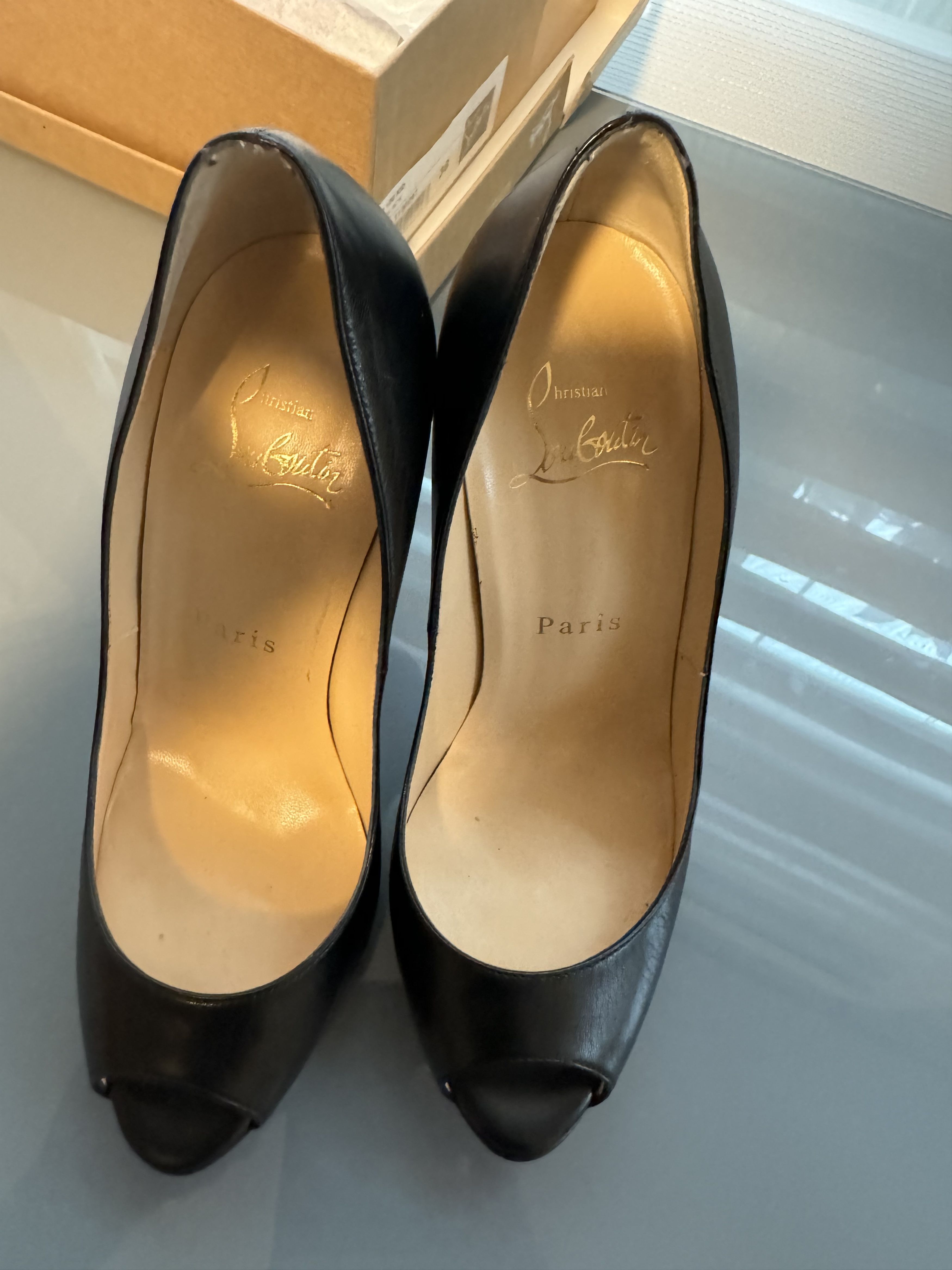Christian Louboutin Christian Louboutin Flo 120 Kid Blac Size US 5 / IT 35 - 3 Thumbnail