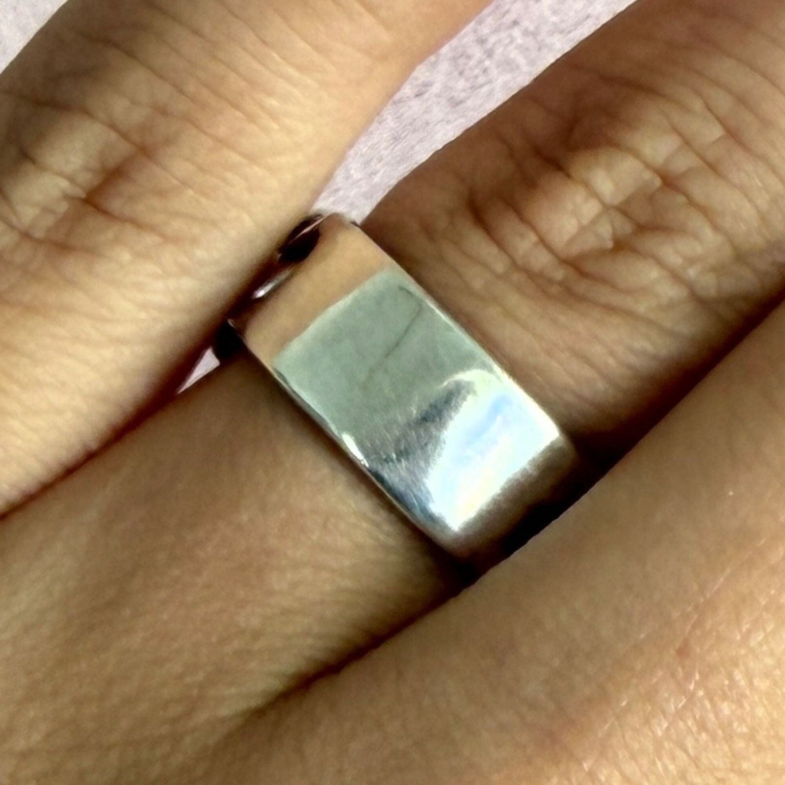 Sterling Silver sterling silver curb chain engravable signet ring size 6.25 Size ONE SIZE - 1 Thumbnail
