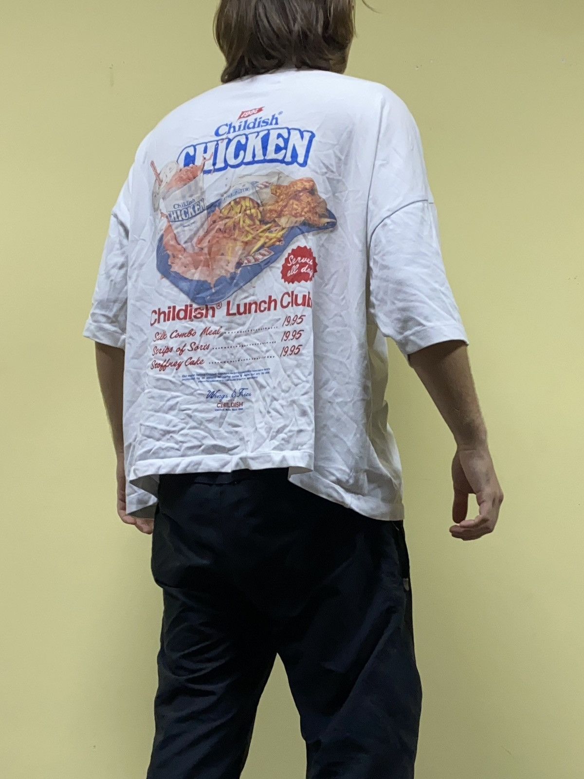 Vintage Childish RARE vintage Chicken Lunch club t-shirt oversize Size US XL / EU 56 / 4 - 2 Thumbnail