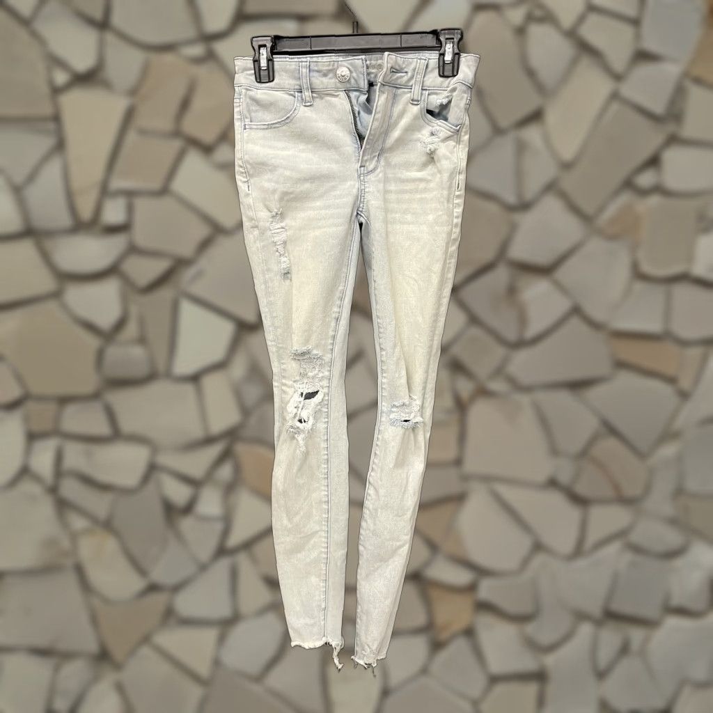 VINTAGE American Eagle Women's Jeans Jegging Hi-Rise Stretch Size