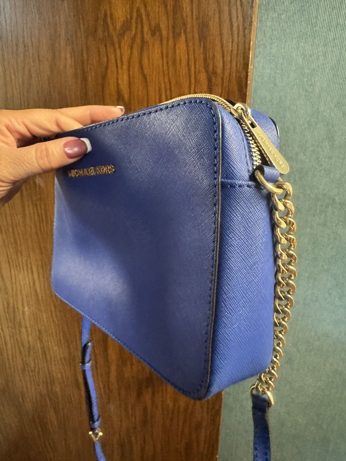 Michael Kors Authentic MK Jet Set Large Saffiano Leather Crossbody Bag Size ONE SIZE - 4 Thumbnail