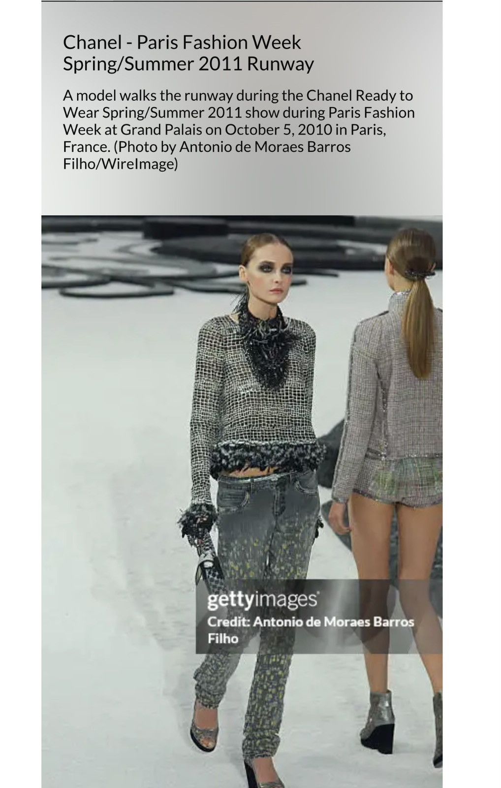 Chanel 💥BINDINGOFFER CHANEL Spring Summer 2011 runaway jeans Size 30" / US 8 / IT 44 - 3 Thumbnail