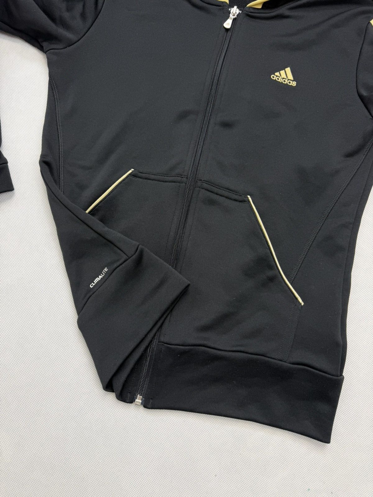 Adidas Adidas Climalite Sweatshirt + Pants Set Gold Stripes Size M / US 6-8 / IT 42-44 - 5 Thumbnail