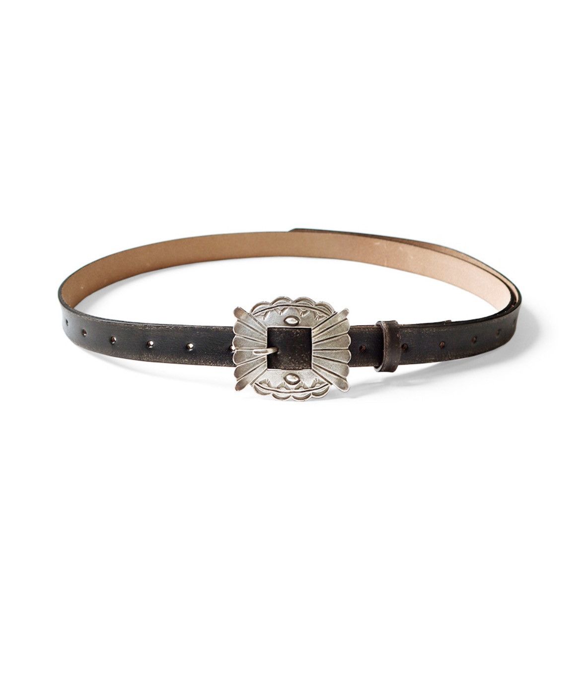 Kapital Kapital Oiled Leather Pueblo Buckle Belt Size ONE SIZE - 3 Thumbnail