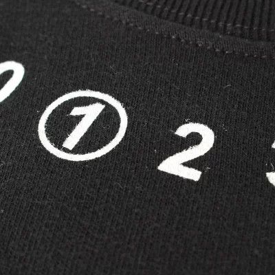 Maison Margiela oc11z1225 Logo Sweatshirt in Black Size XL / US 12-14 / IT 48-50 - 6 Thumbnail