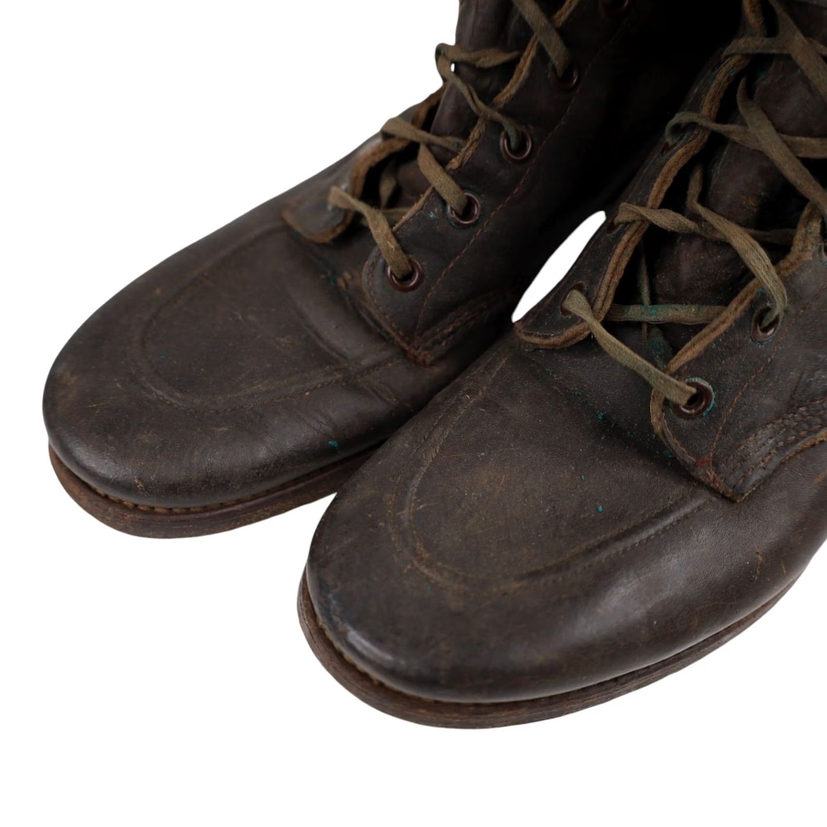Vintage VINTAGE Red Wing Boots Hiking Womens 5 Black 1930s Combat Leather Shoes Mens? Size US 5 / IT 35 - 5 Thumbnail