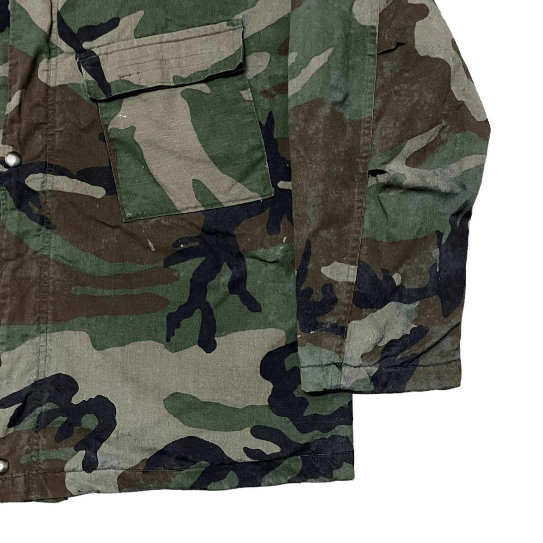 Vintage Vintage 70's Army Camouflage Military Jacket Size US M / EU 48-50 / 2 - 5 Thumbnail