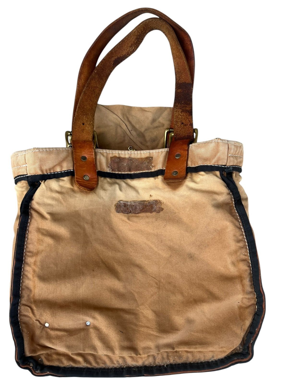 Bronson MFG. CO. Vintage Bronson Leather Distressed Heavy Leather Tote Bag Size ONE SIZE - 14 Thumbnail