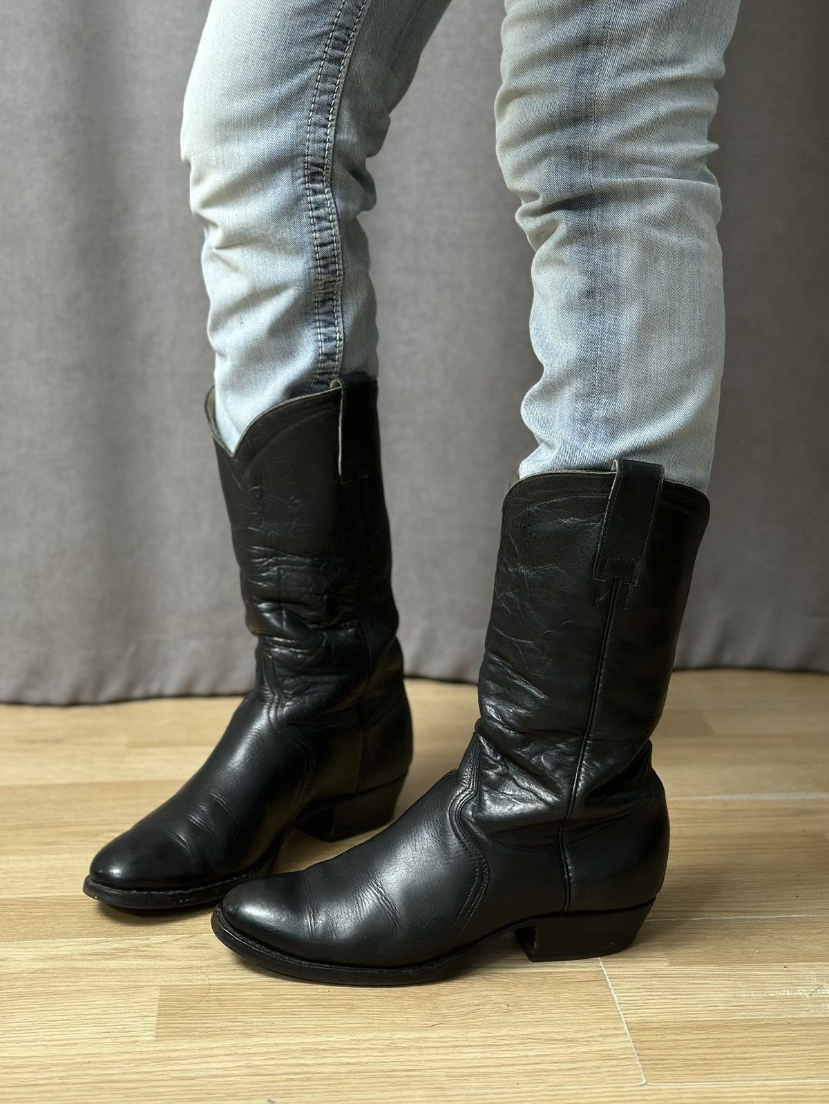A.S.98 Vintage High Heels Leather Boots Knee Y2k Avantgarde Rare Size US 9 / IT 39 - 13 Thumbnail