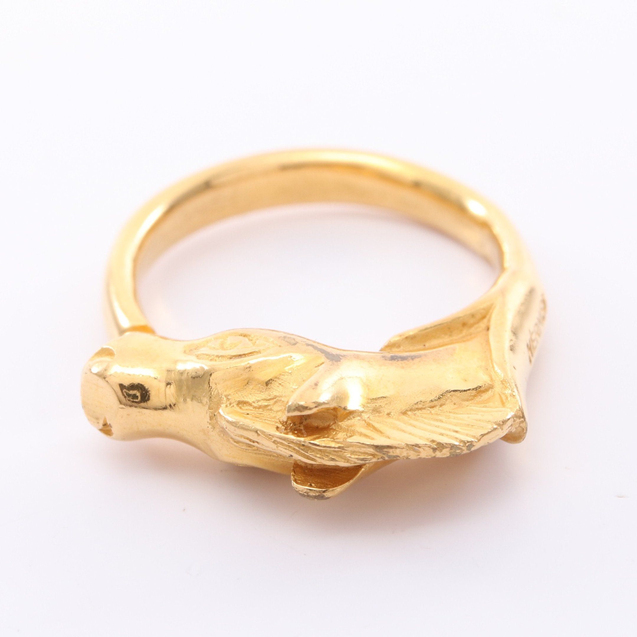 Hermes Hermes Cheval Horse Ring Gp Gold Size ONE SIZE - 1 Thumbnail
