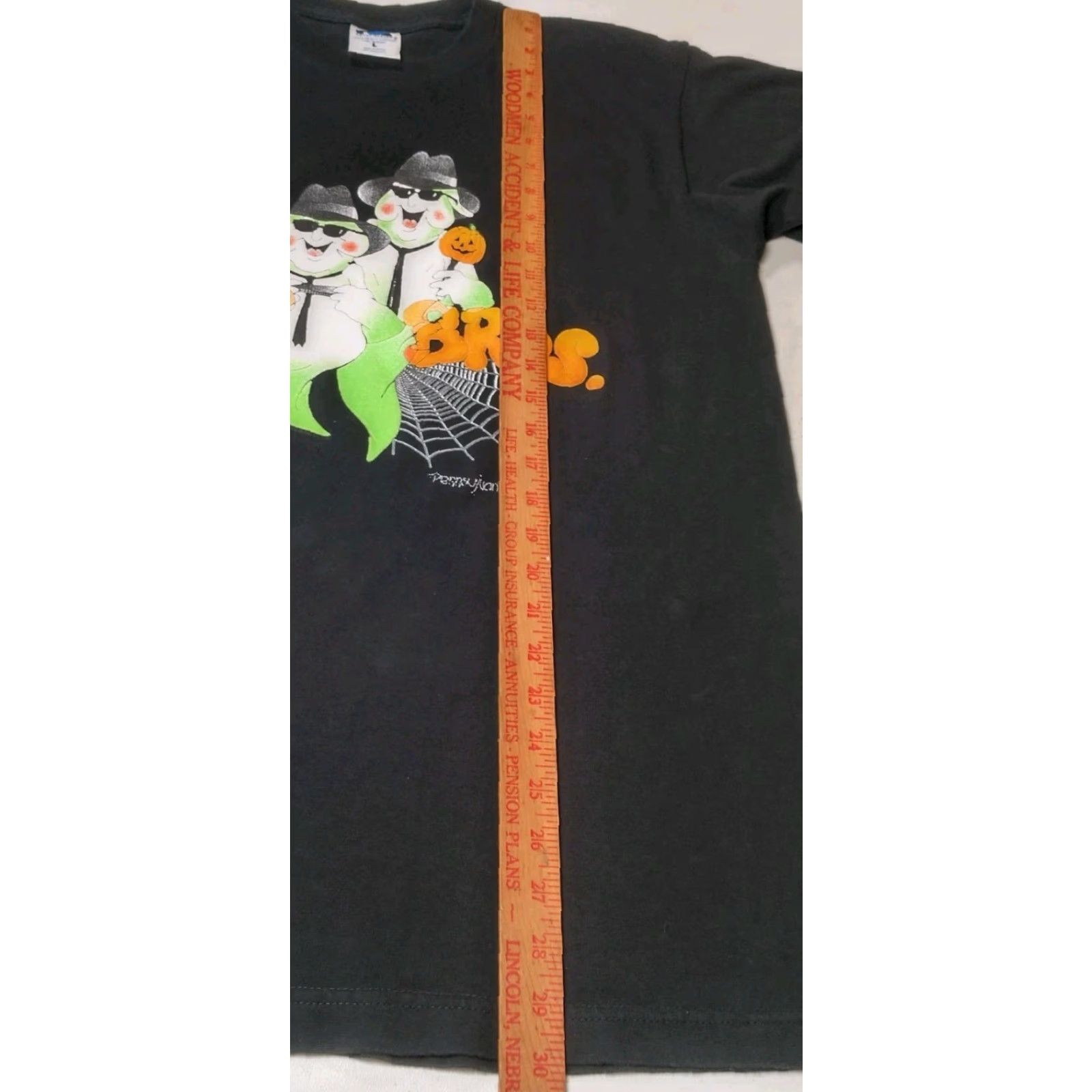 Vintage VINTAGE Royal Avalon Halloween Shirt L Mens Black Short Sleeve Crew Neck Ghost Boo's Bros Ghosts Blues Brothers Size US L / EU 52-54 / 3 - 7 Thumbnail