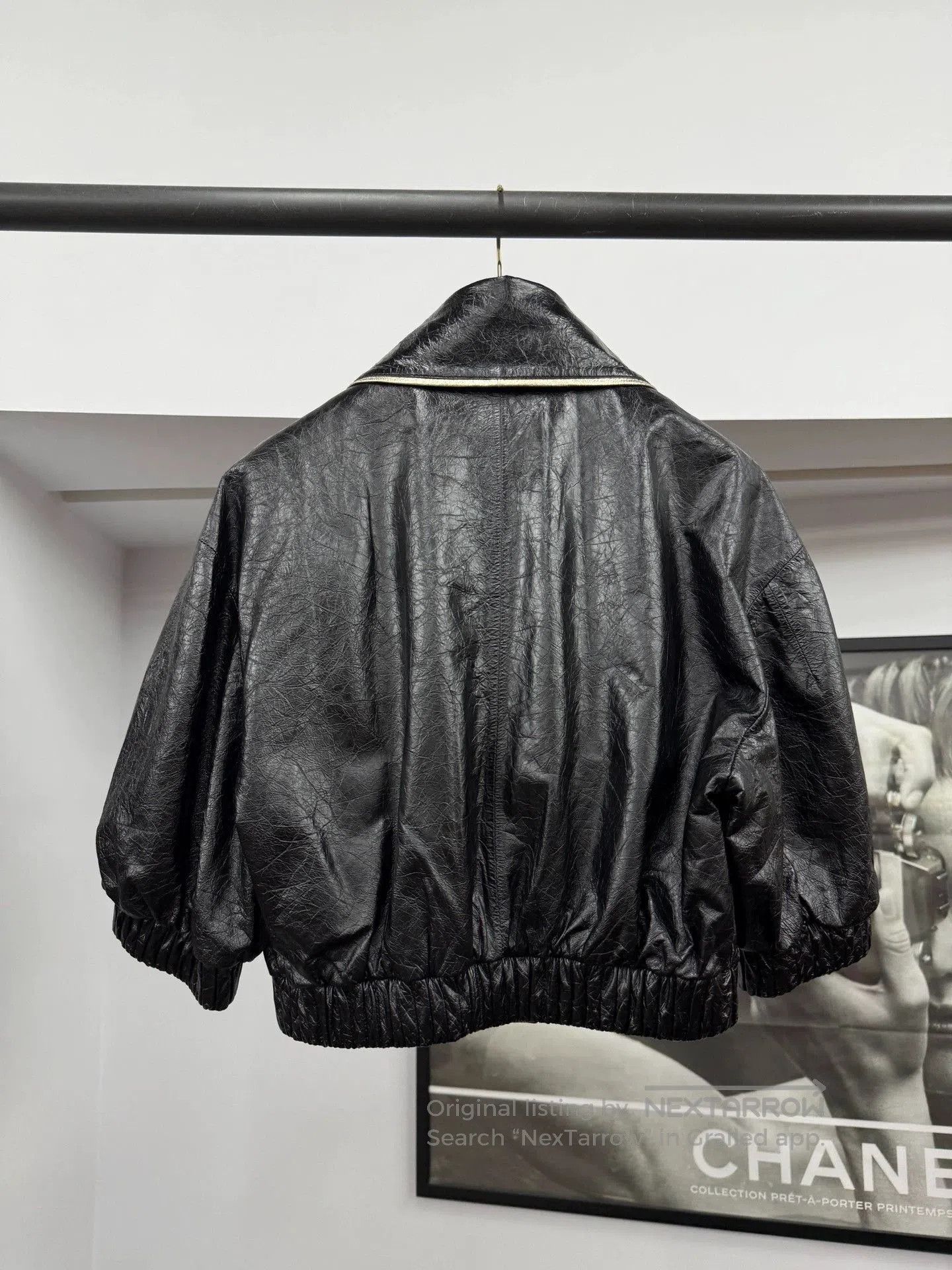 Chanel Chanel Black Short Leather Jacket. Size US M / EU 48-50 / 2 - 3 Thumbnail