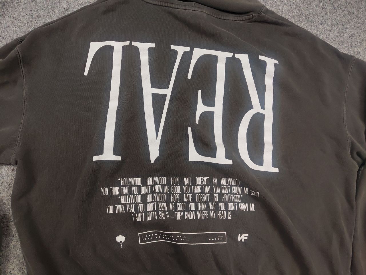 If Six Was Nine NF real music Art Logo Dark Gray Oversized Hoodie Vintage Size US S / EU 44-46 / 1 - 12 Thumbnail