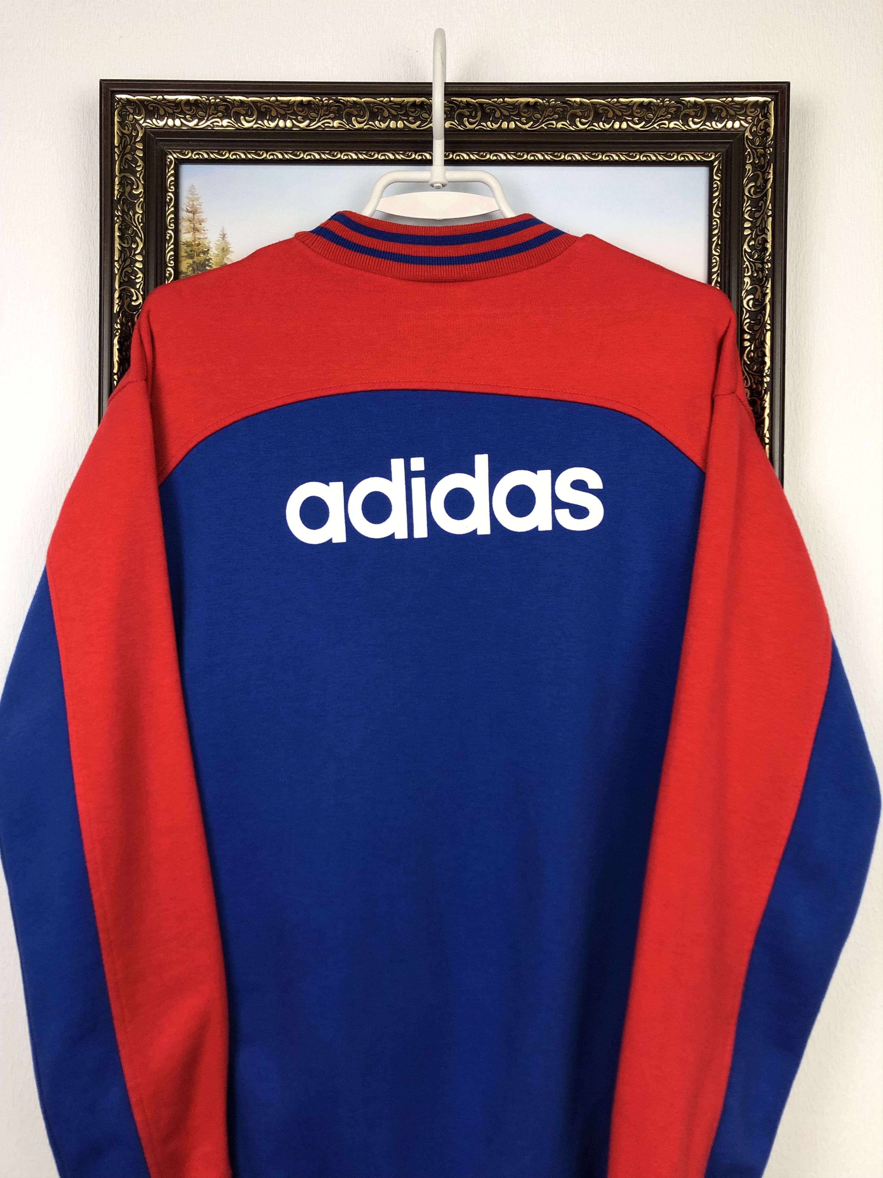 Adidas Vintage Adidas Bayer Munich Football Sweatshirt Soccer Size US S / EU 44-46 / 1 - 10 Thumbnail
