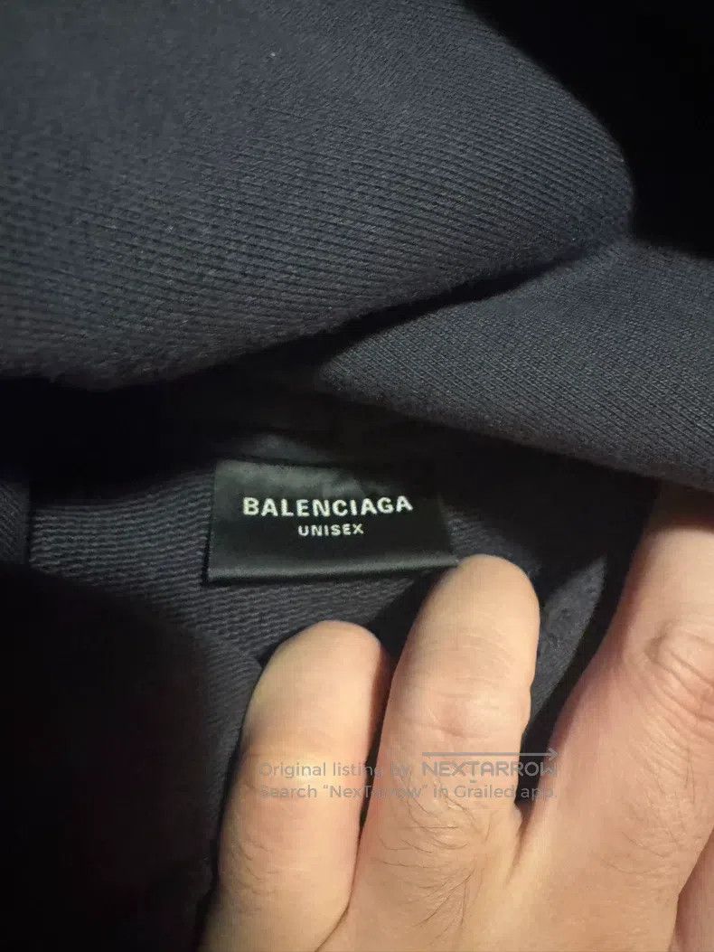 Balenciaga Balenciaga Letter Print Hooded Drop Shoulder Long Sleeve S Size US L / EU 52-54 / 3 - 5 Thumbnail
