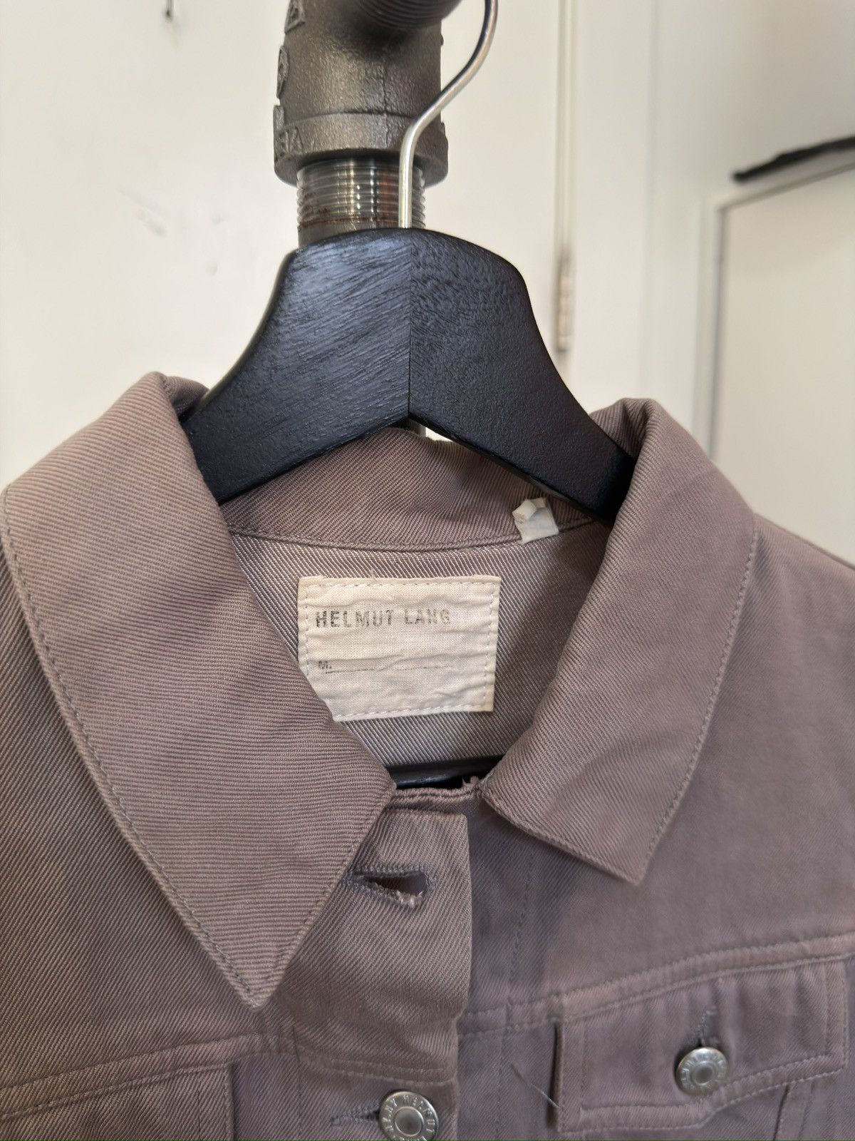 Helmut Lang Press Sample Raw Silk Denim Jacket Size M / US 6-8 / IT 42-44 - 3 Thumbnail