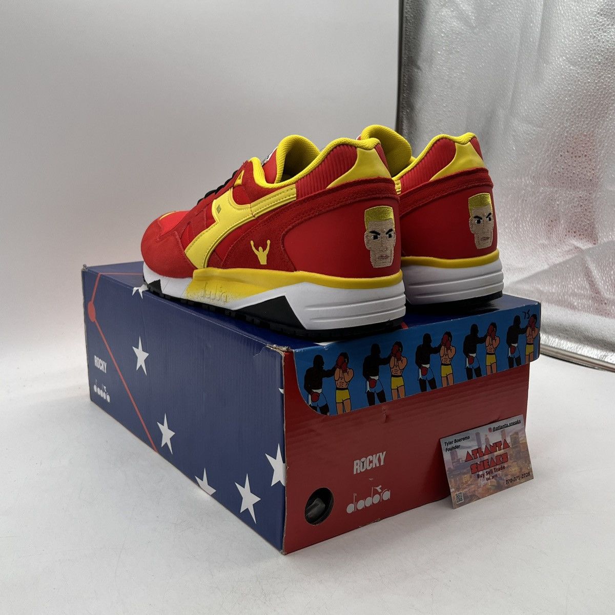 Diadora Foot locker x n9002 Rocky balboa sagas Ivan drago Size US 11.5 / EU 44-45 - 4 Thumbnail