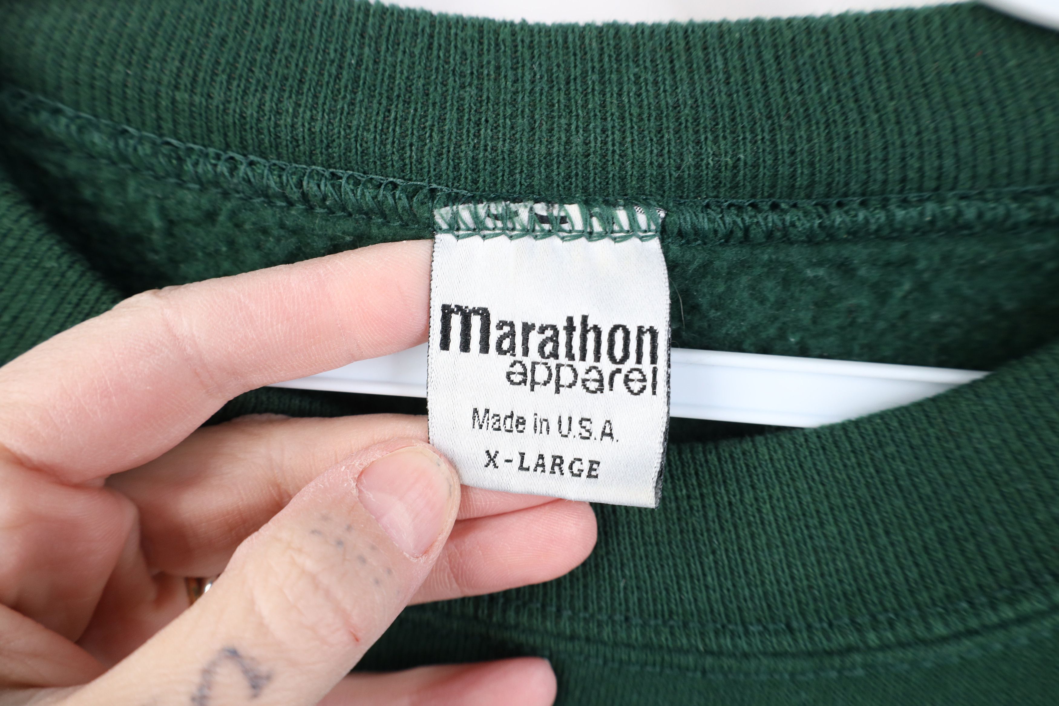 Vintage Vintage 90s Streetwear Crewneck Sweatshirt Hunter Green USA Size US XL / EU 56 / 4 - 5 Thumbnail