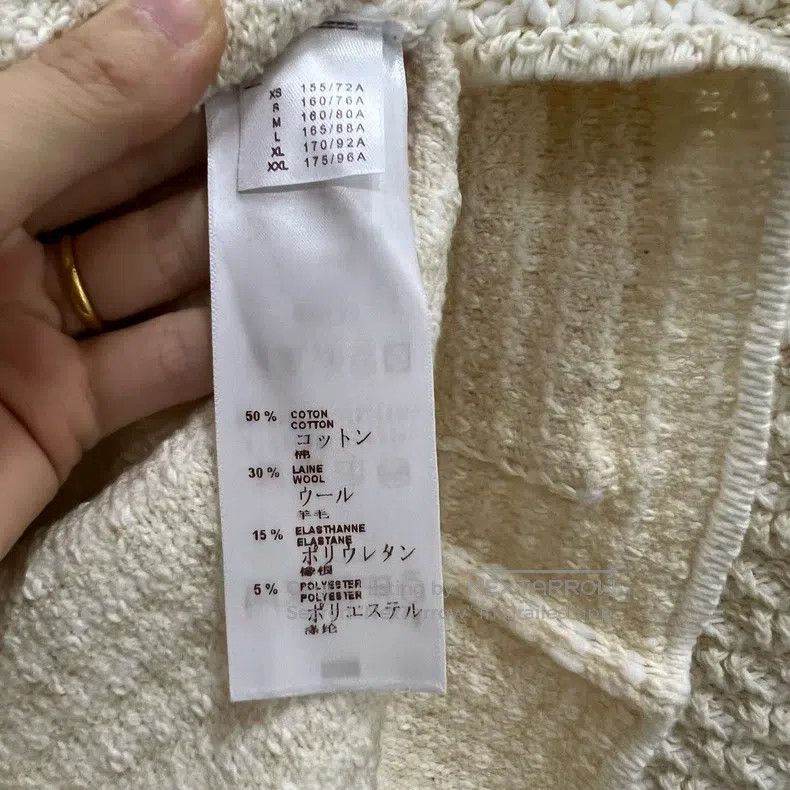 Louis Vuitton Louis Vuitton Beige knit jacket Size M / US 6-8 / IT 42-44 - 4 Thumbnail