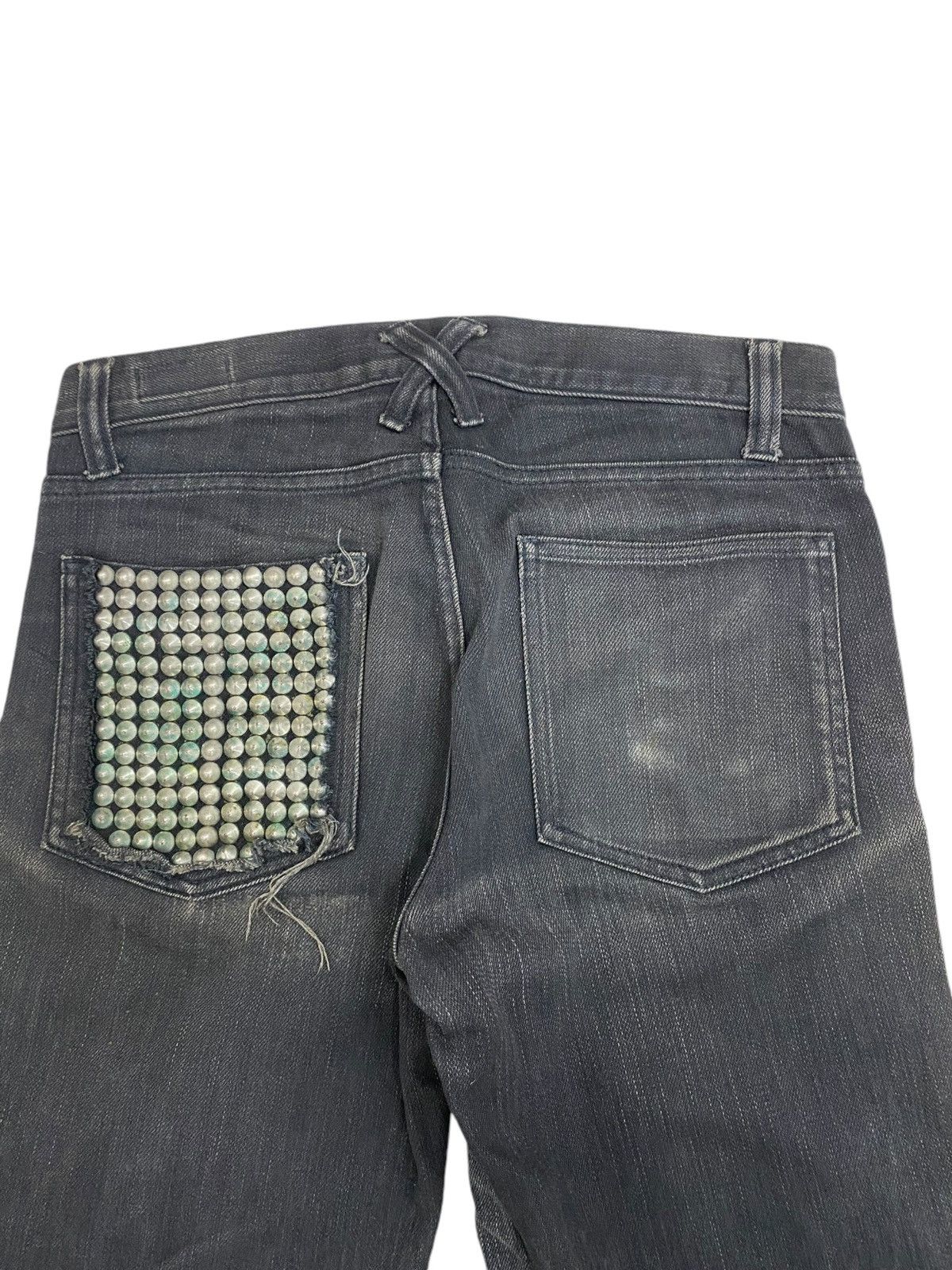 If Six Was Nine × Japanese Brand × Le Grande Bleu (L.G.B.) Vintage Z. Vargas Wide Legs Uruboros Heavy Stiched Studded Size US 31 - 17 Thumbnail
