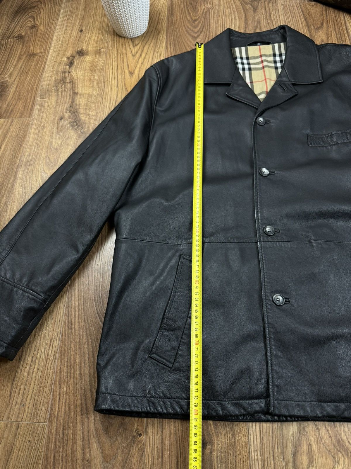Burberry Vintage leather jacket Burberry original luxury casual item Size US XL / EU 56 / 4 - 6 Thumbnail