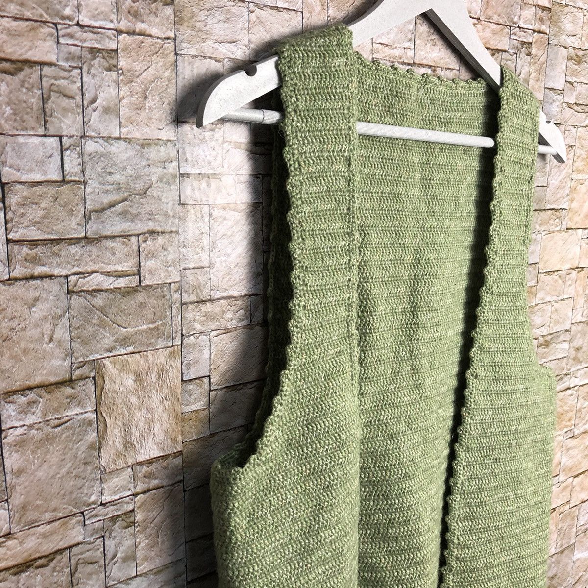 Homespun Knitwear Japanese Brand Green knitwear Vest #A269 Size US S / EU 44-46 / 1 - 7 Thumbnail