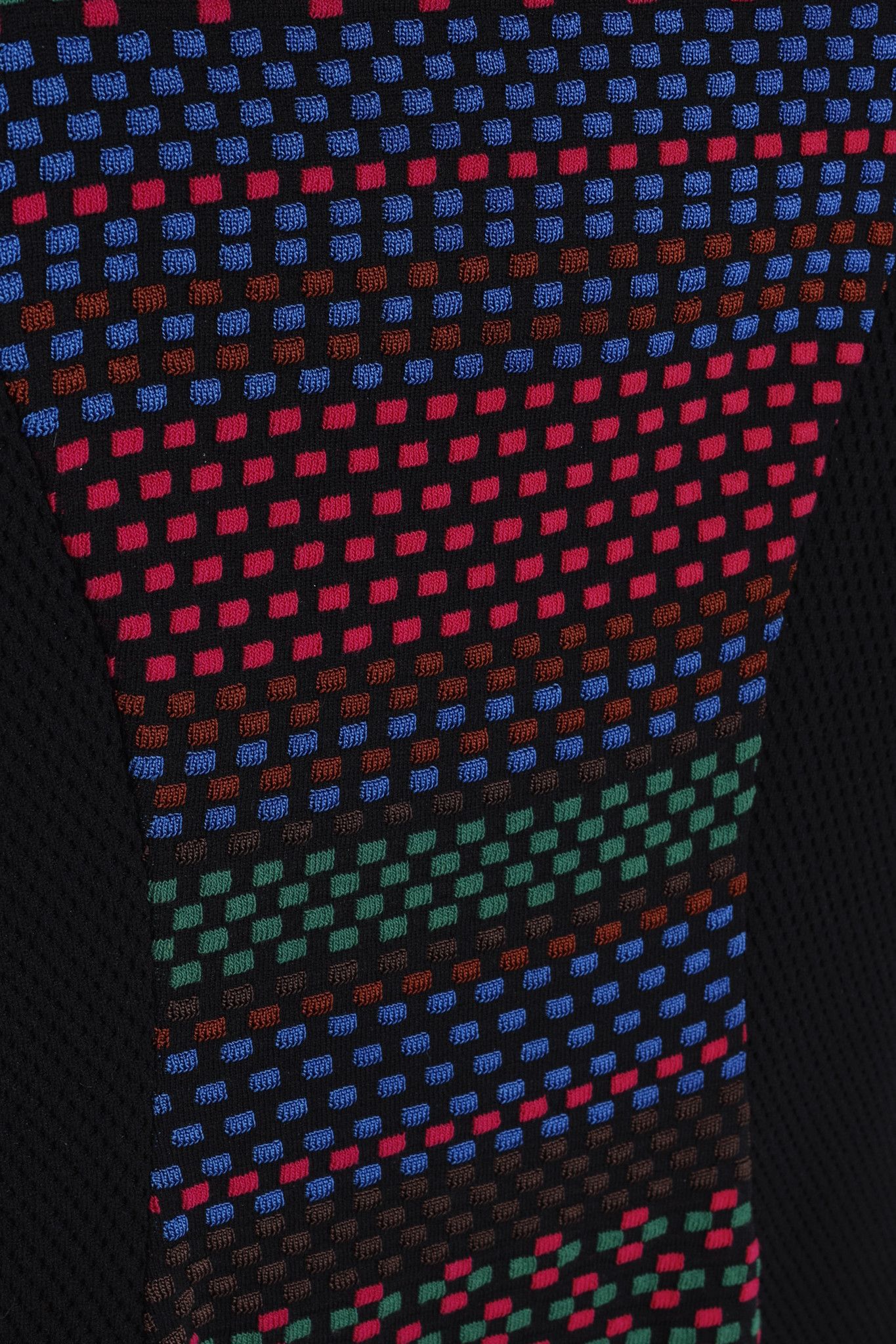 Missoni M Missoni Black Multicoloured Cube Knit Bodycon Dress Size M / US 6-8 / IT 42-44 - 6 Thumbnail