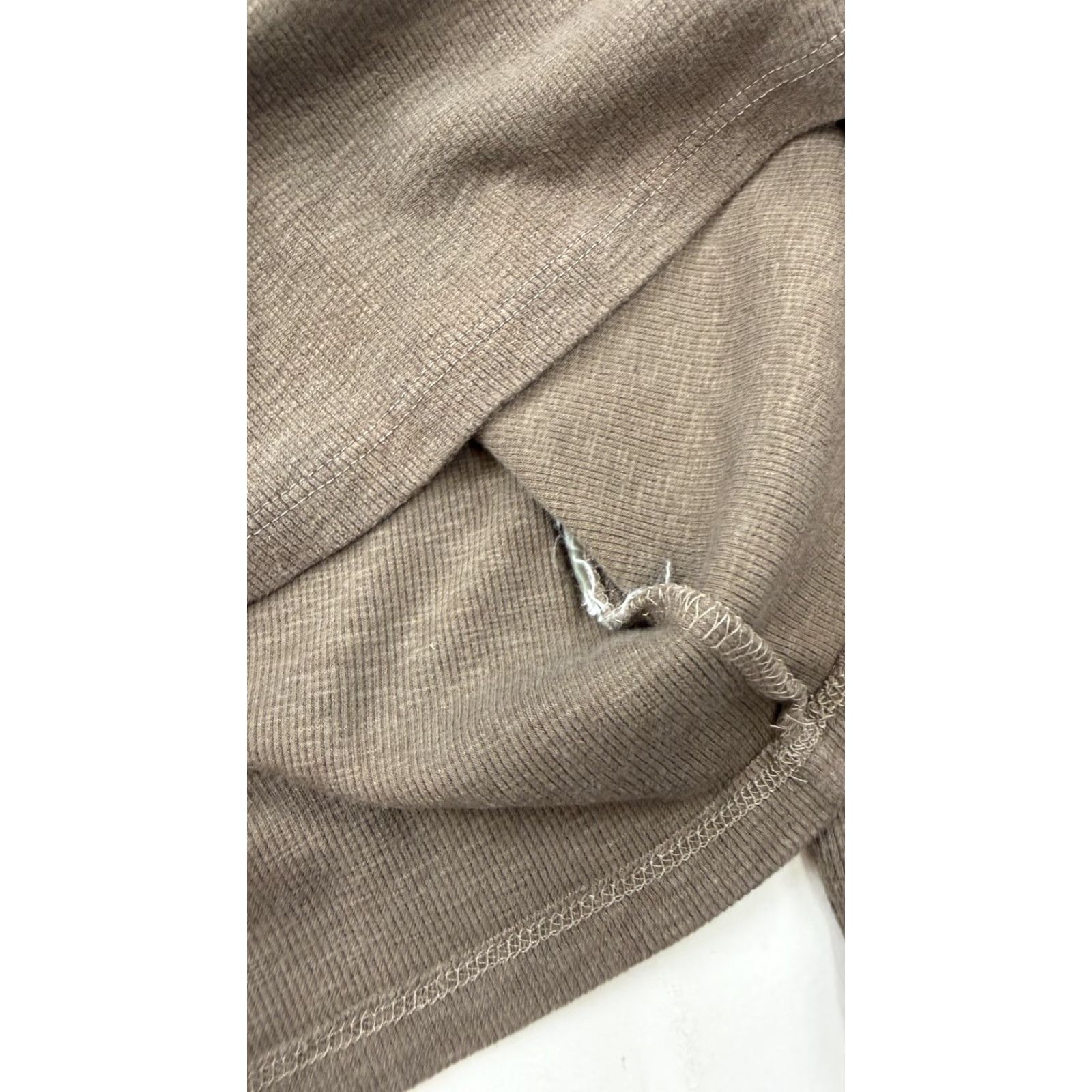 Gap Gap Shirt Womens Small Brown Ribbed Long Sleeve Mock Neck Basic Tee Top Size S / US 4 / IT 40 - 5 Thumbnail