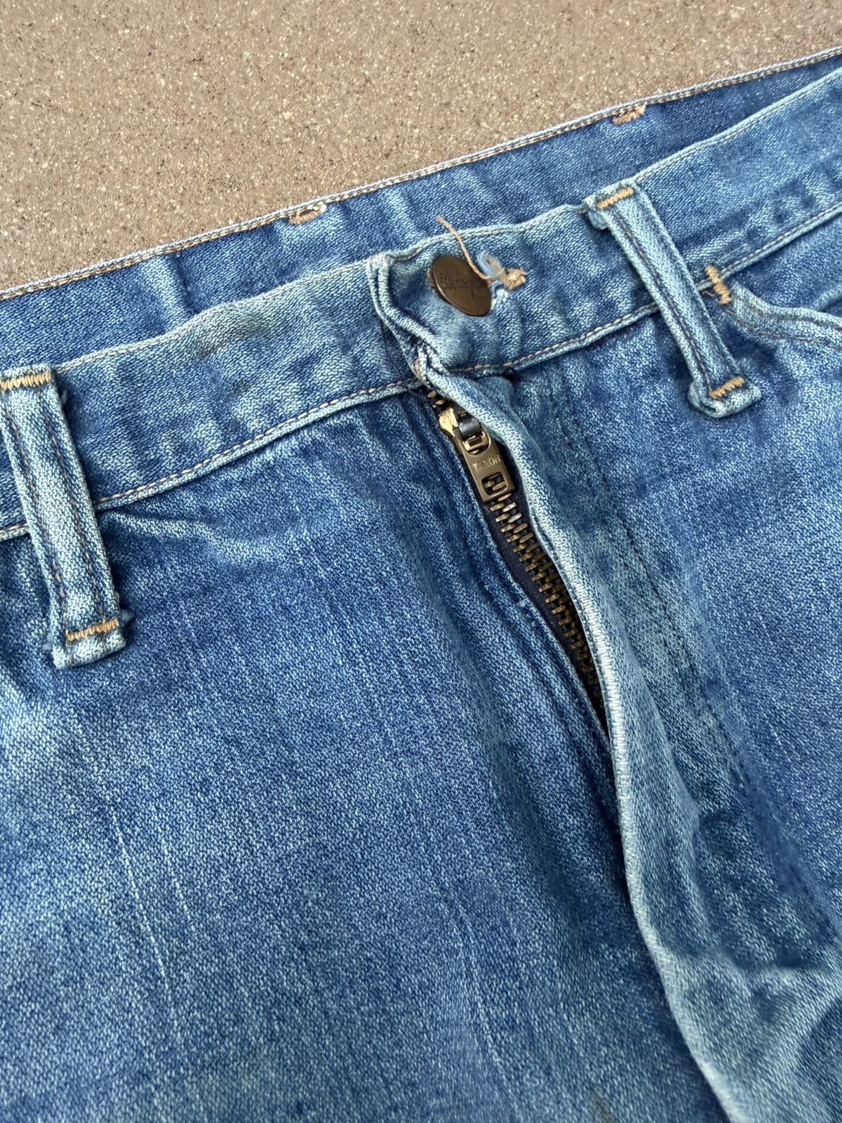 Wrangler Vintage 70’s Wrangler Flare Bootcut Distressed Jeans 32x30 Size US 32 / EU 48 - 5 Thumbnail