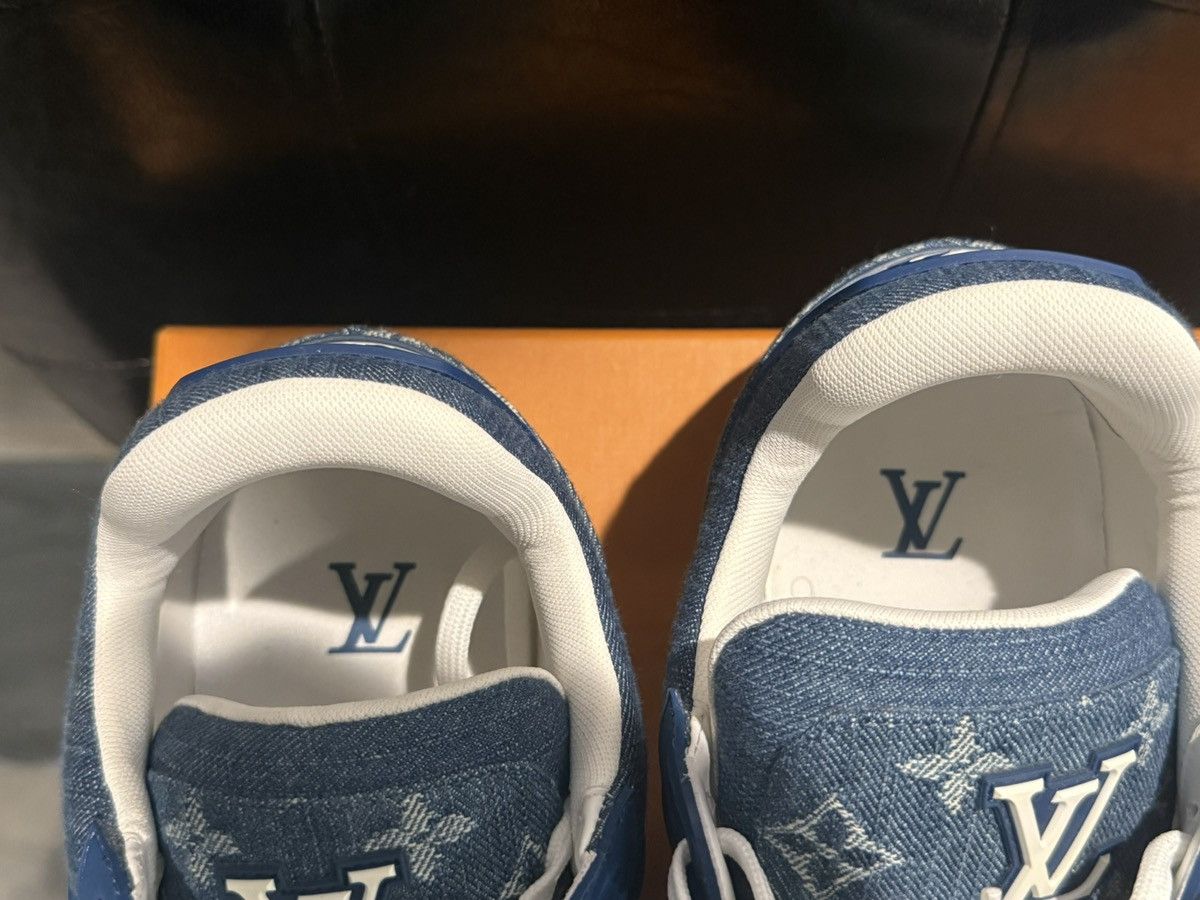 Louis Vuitton Louis Vuitton Trainer Low Monogram Denim Lv10.5 Size US 10.5 / EU 43-44 - 4 Thumbnail