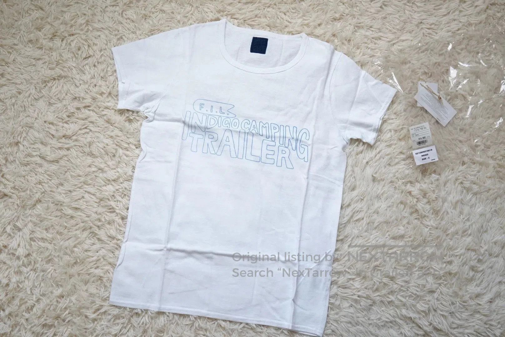 Visvim Indigo Camping Print Short Sleeve Tee. Size US M / EU 48-50 / 2 - 2 Thumbnail
