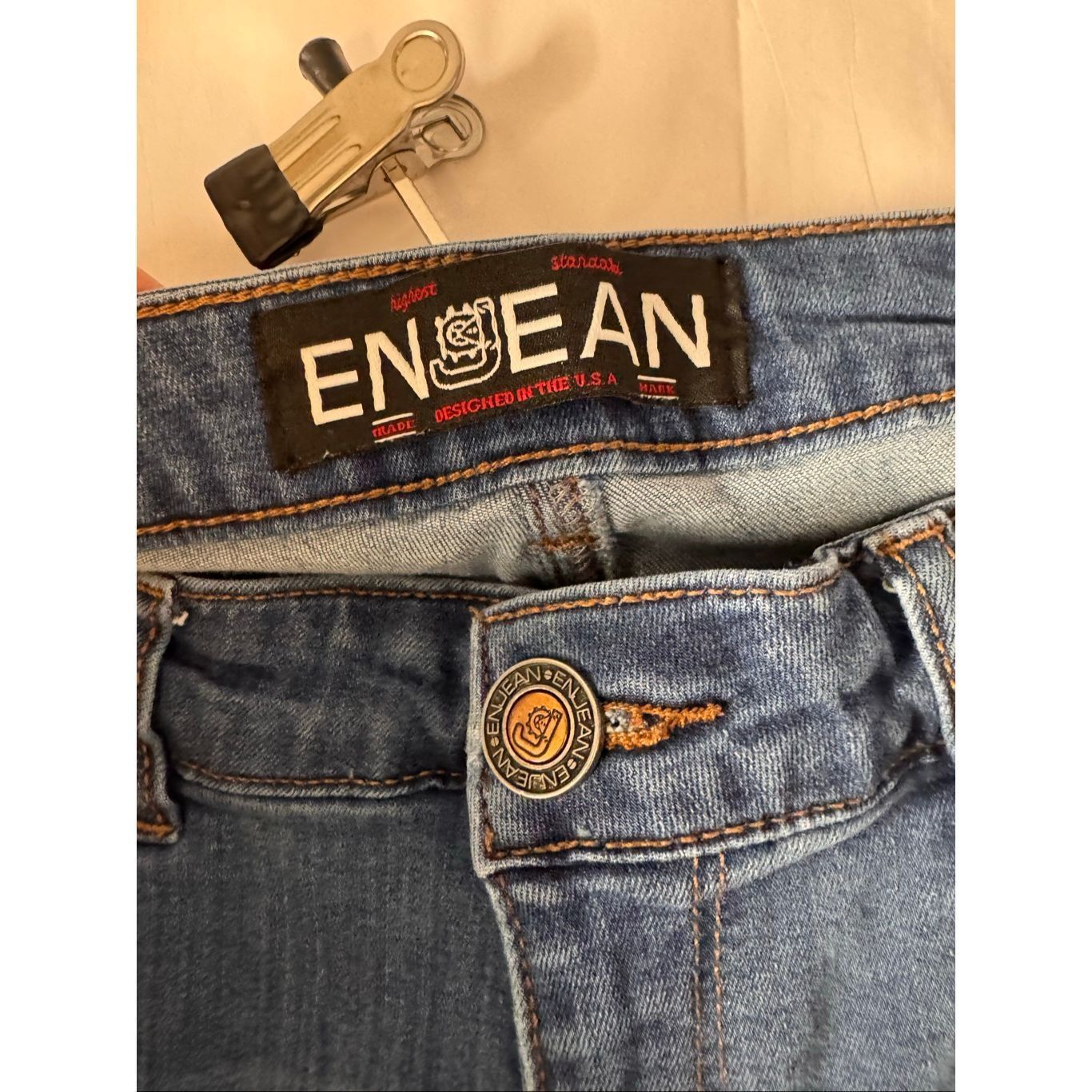 Other ENJEAN Distressed Skinny Jeans Medium Wash Size 9 Women’s Size 32" / US 10 / IT 46 - 3 Thumbnail