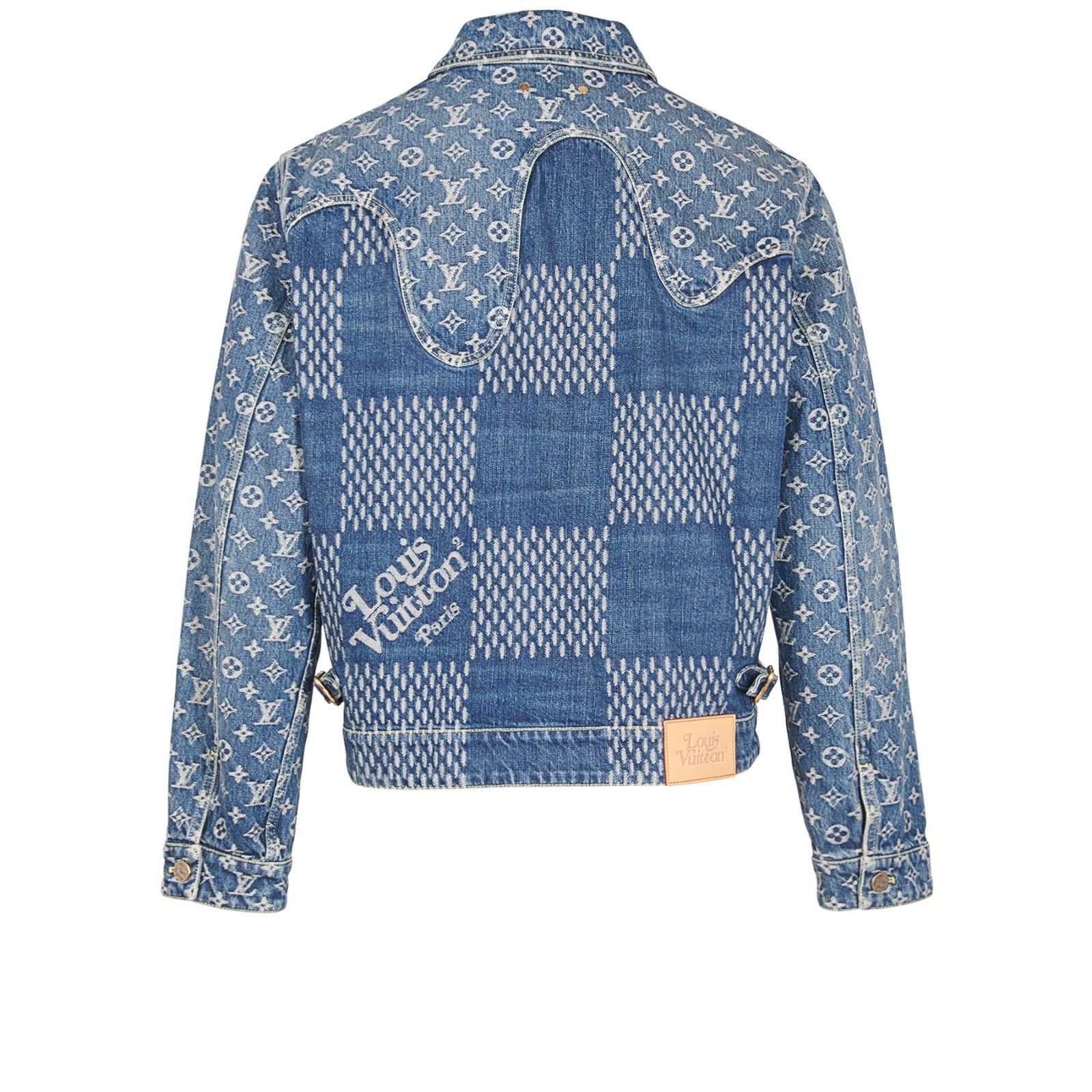 Louis Vuitton Louis Vuitton x Nigo Giant Damier Waves Trucker Jacket 48 Size US M / EU 48-50 / 2 - 12 Thumbnail