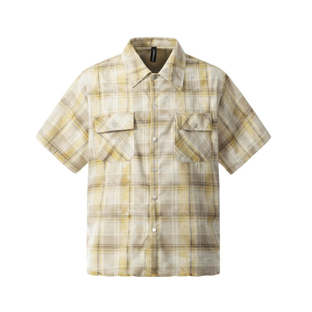Vintage Men's casual street fashion pocket plaid shirt Size US M / EU 48-50 / 2 - 1 Thumbnail