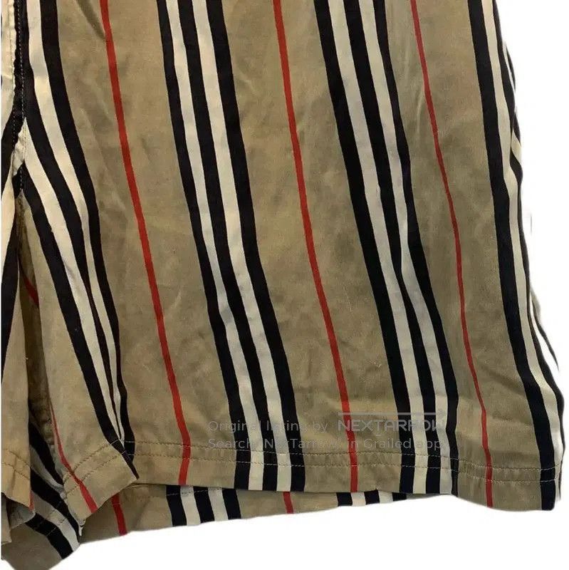 Burberry Burberry Men's Summer Khaki Stripe Shorts. Size US 32 / EU 48 - 4 Thumbnail