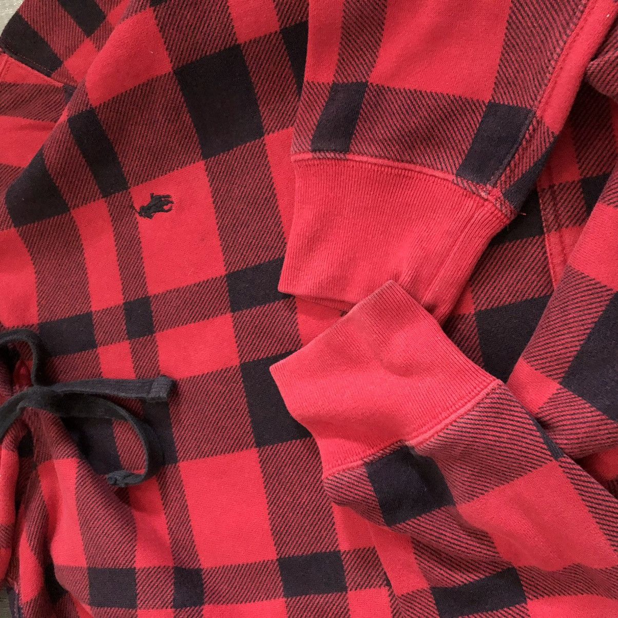 Polo Ralph Lauren Polo Ralph Lauren Plaid Hoodie Size US XL / EU 56 / 4 - 5 Thumbnail