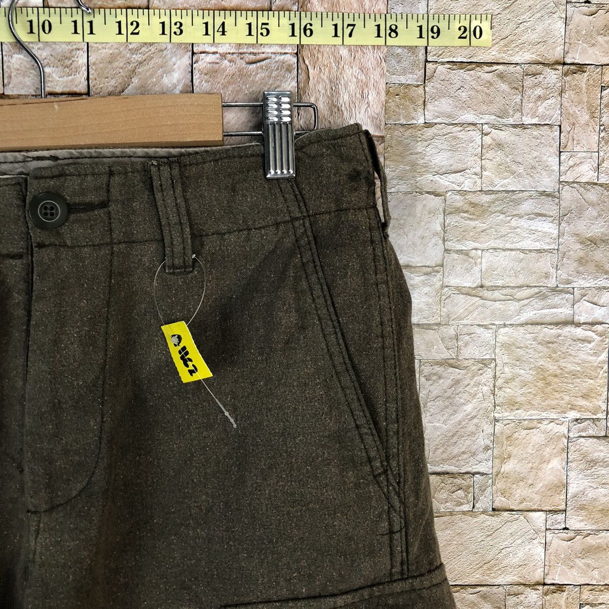 Japanese Brand Back Number Brown Cargo Multipocket Pants #A1162 Size US 27 - 8 Thumbnail