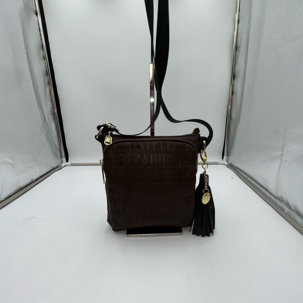 Steve Madden Steve Madden Faux Leather Crossbody Signature Bag with Guita Size ONE SIZE - 2 Thumbnail