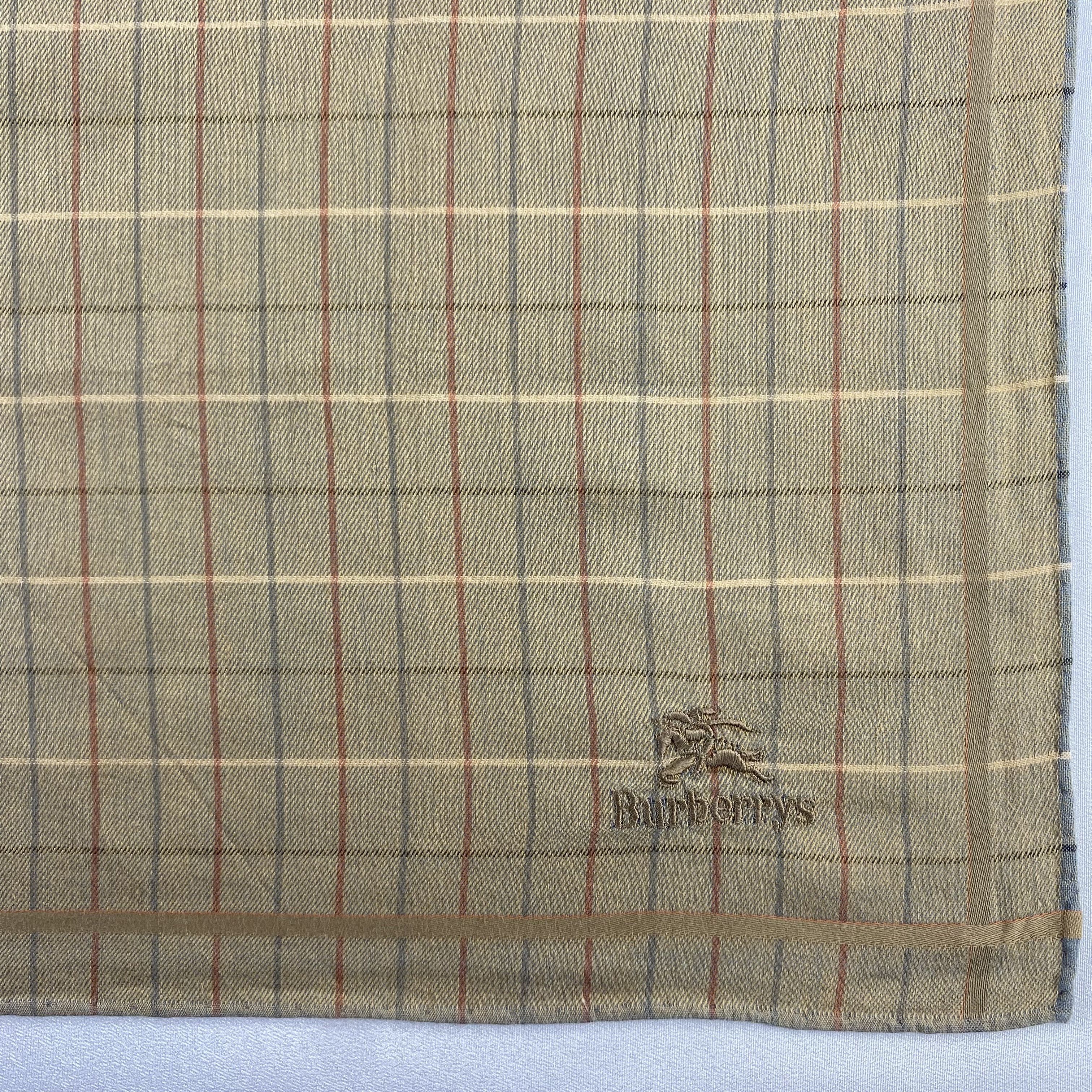 Burberry × Vintage Burberry Handkerchief / Neckerchief / Bandana-P1260 Size ONE SIZE - 3 Thumbnail