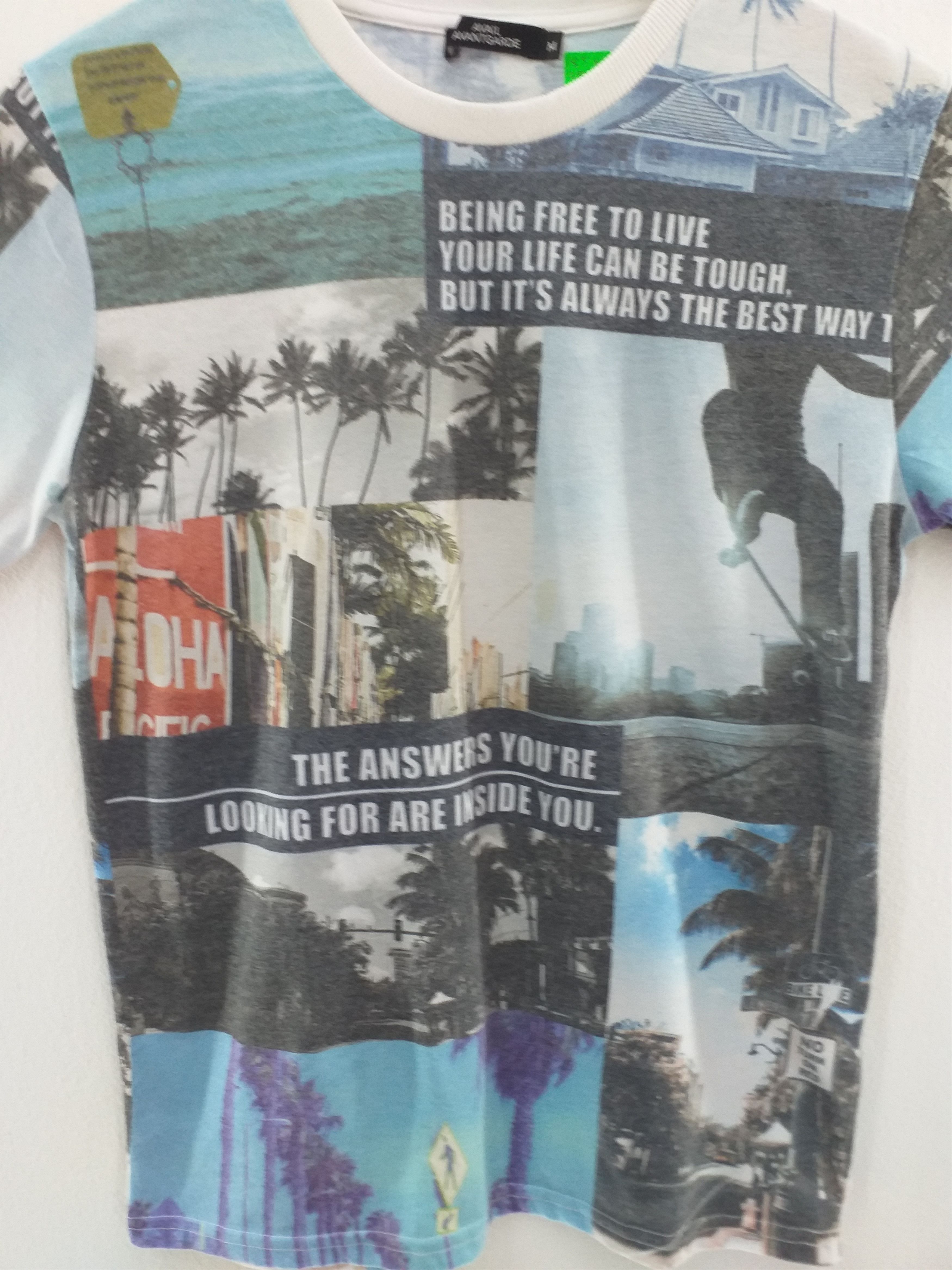 Japanese Brand Avail AVANT GARDE Fullprint City Design T-Shirt A065 Size US M / EU 48-50 / 2 - 3 Thumbnail