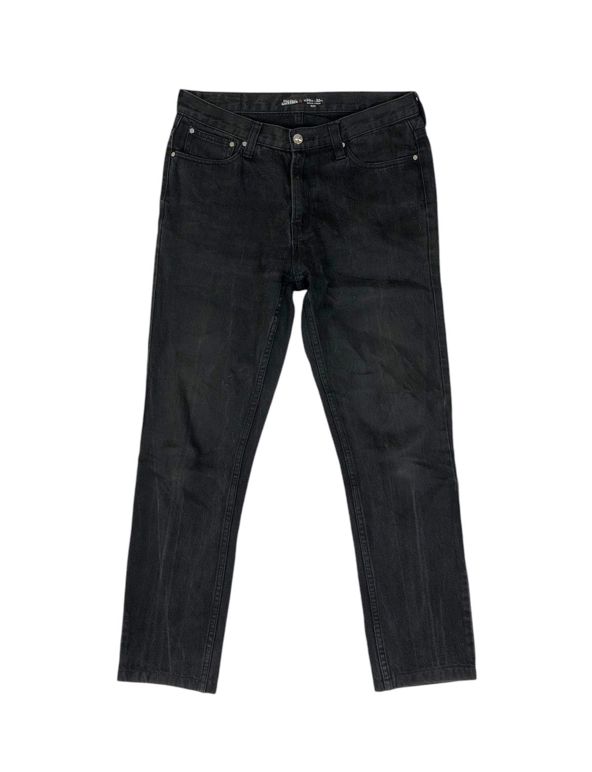Jean Paul Gaultier Jean Paul Gaultier Target Black Denim Jeans Size US 30 / EU 46 - 1 Thumbnail