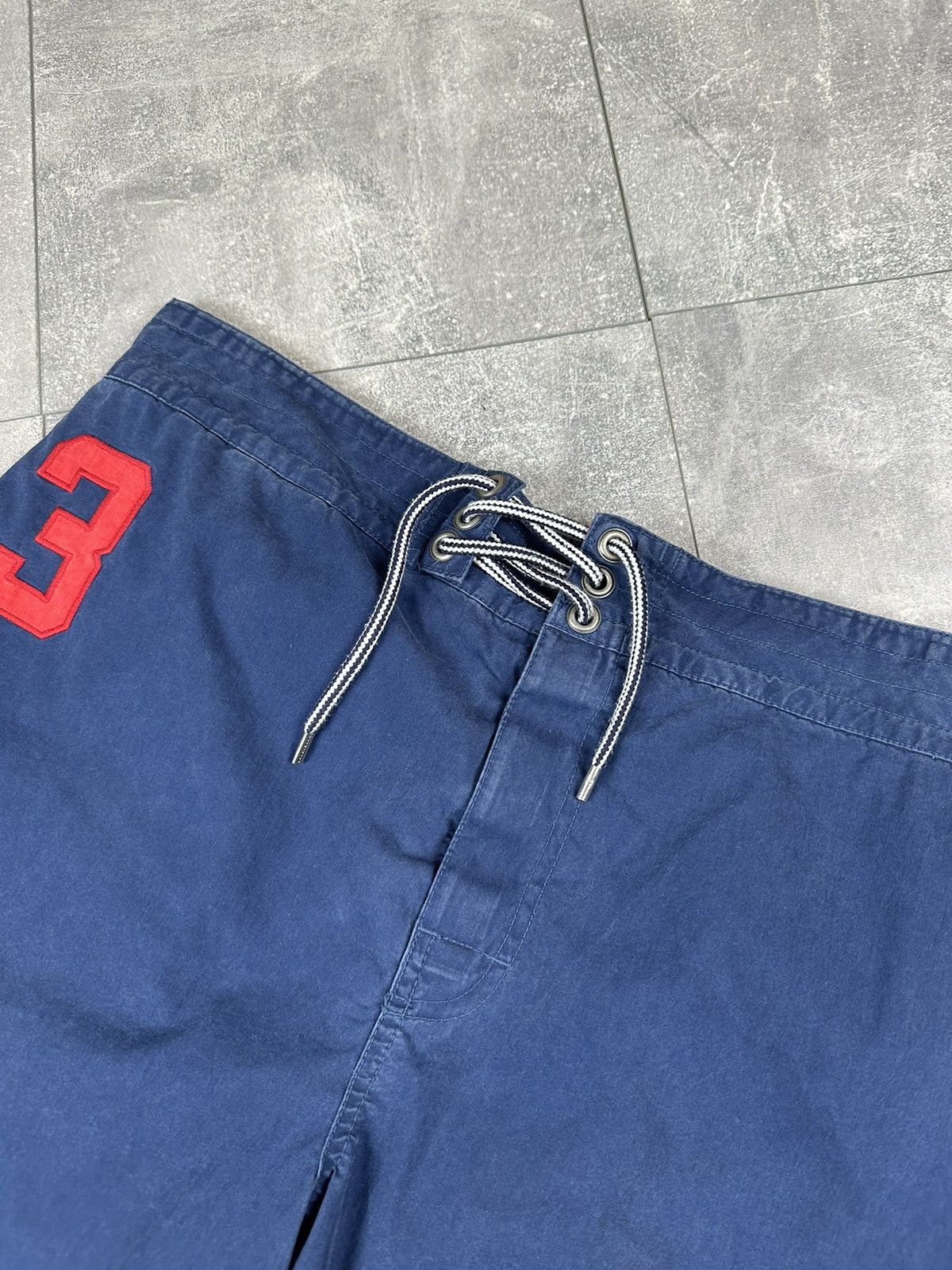 Polo Ralph Lauren Polo Ralph Lauren 3 Swimwear Blue Retro Shorts Size US 34 / EU 50 - 8 Thumbnail