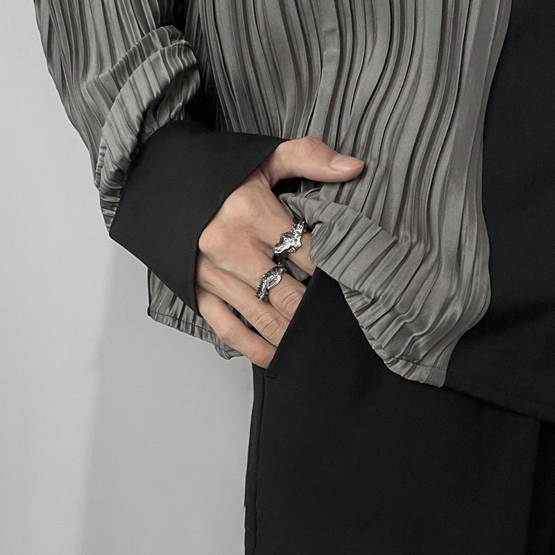 Jewelry Hip-hop Jewelry Rings Open Size Chrome Ring (Size 7-13) Size ONE SIZE - 1 Thumbnail