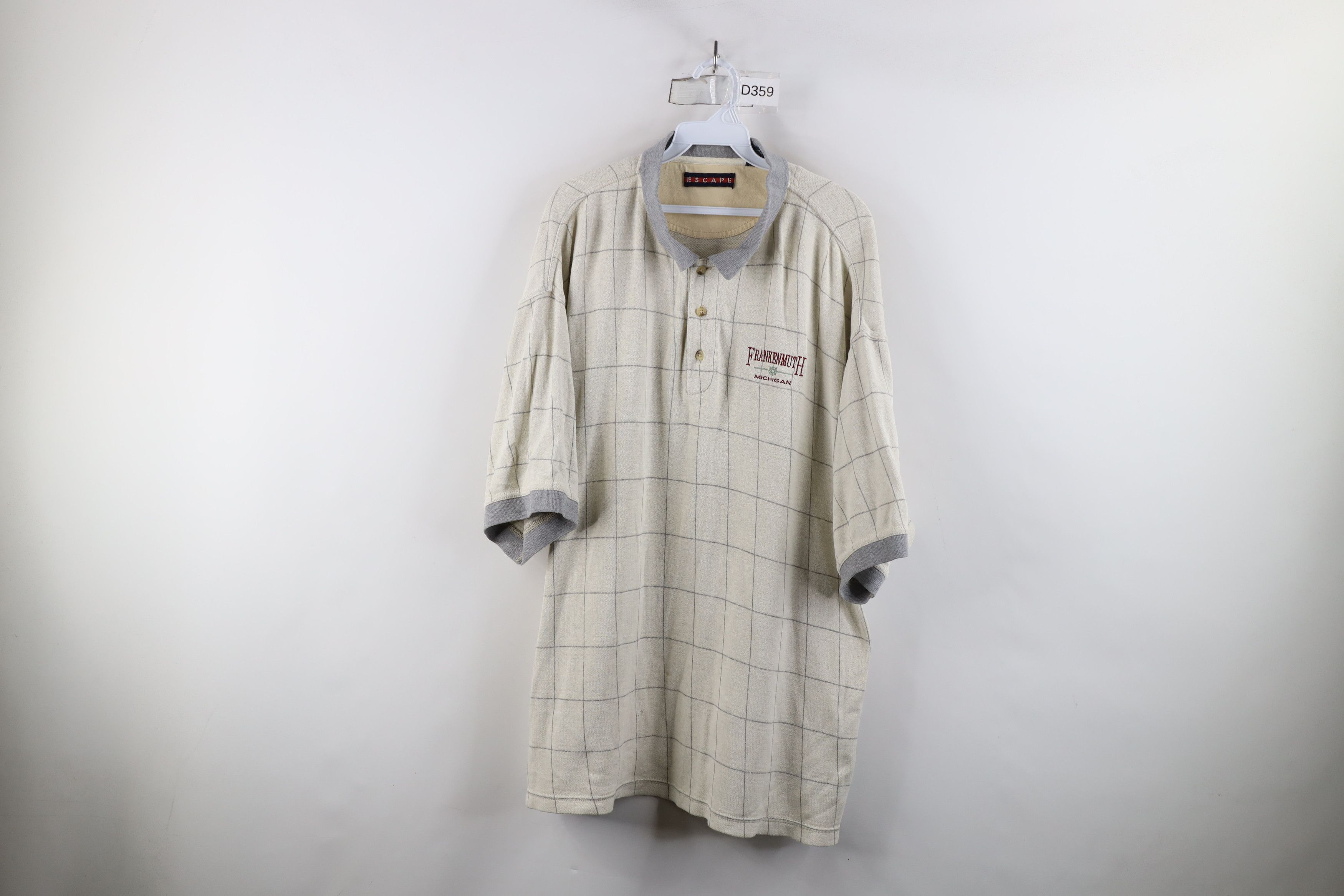 Vintage Vintage 90s Streetwear Fit Checkered Knit Golf Polo Shirt Size US XL / EU 56 / 4 - 1 Thumbnail