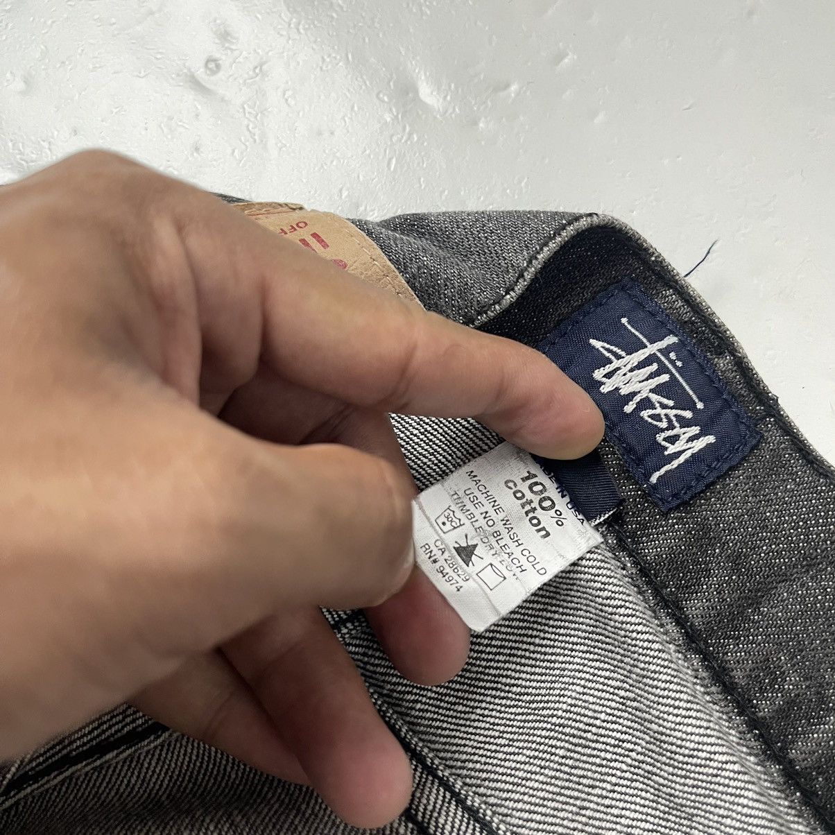 Stussy × Vintage VINTAGE 00's BLACK JEANS STUSSY Size US 32 / EU 48 - 10 Thumbnail