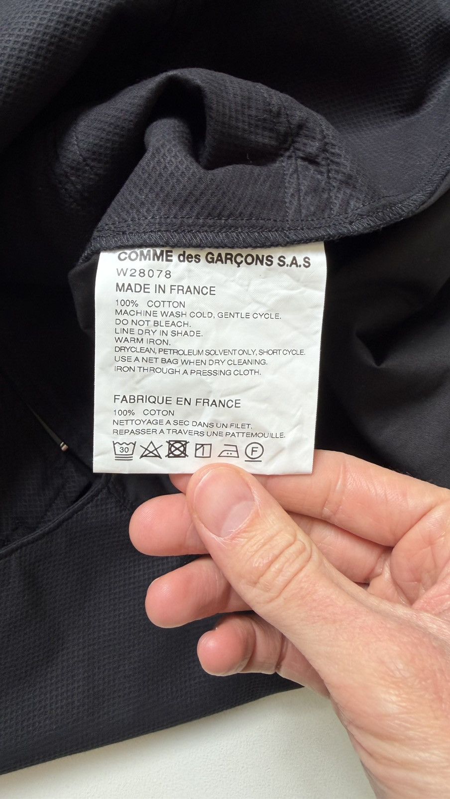 Comme des Garcons Black Patch Work Bondage Strap Shirt Size US M / EU 48-50 / 2 - 14 Thumbnail