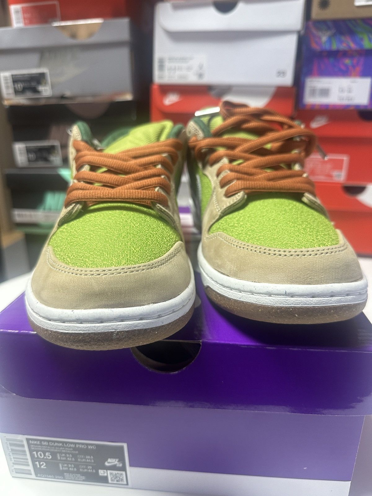 Nike Nike SB Dunk Low Pro WC Sesame Silver Pear Sz 10.5 US MEN Size US 10.5 / EU 43-44 - 4 Thumbnail